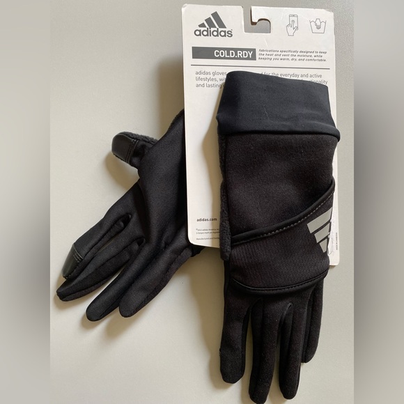 NWT Adidas COLD.RDY Running gloves Large - black - Picture 2 of 3